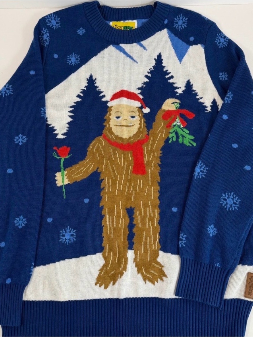 Tipsy Elves Sasquatch Holiday Bigfoot Sweater - Festive Crewneck